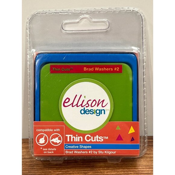 Sizzix 22157 Ellison Design Thin Cuts Creative Shapes Brad Washers #2 - Picture 1 of 2